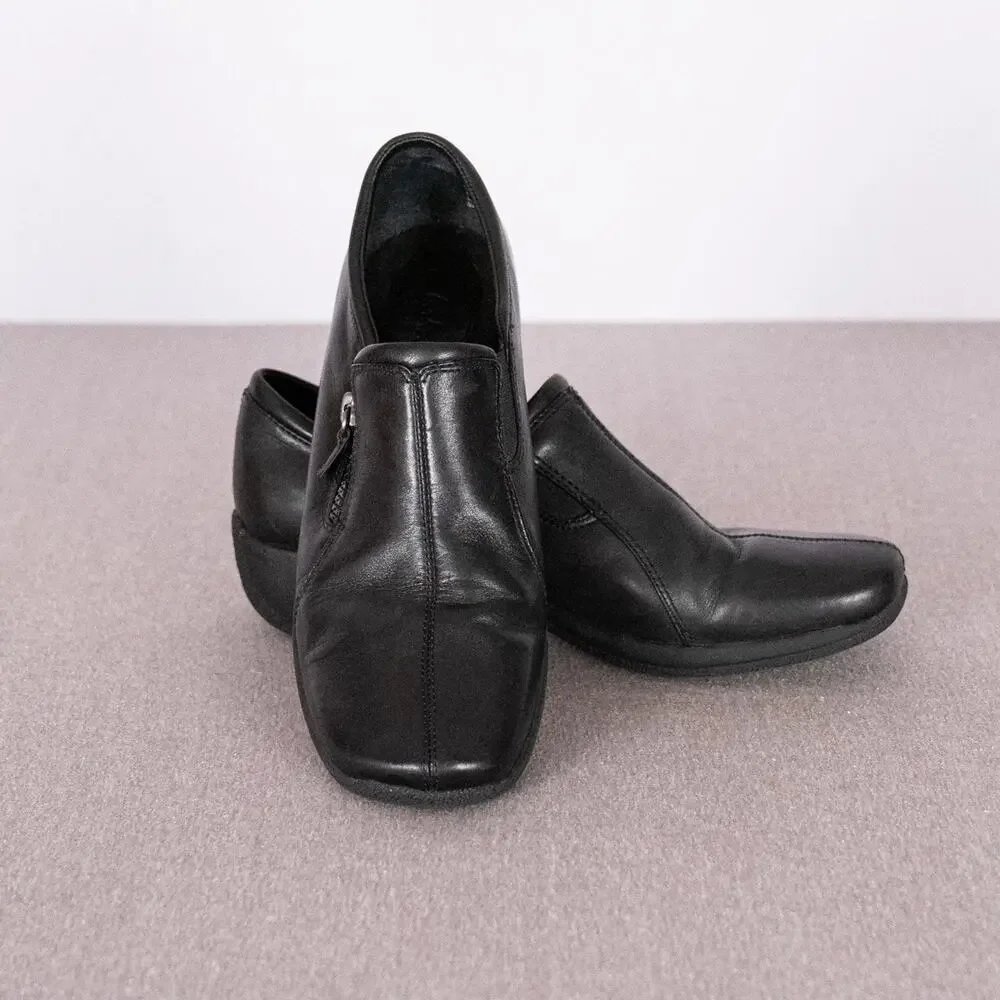 Clarks Women's Leather 'Croft' Slip-On Comfort Loafer Size 10 Casual Minimalist